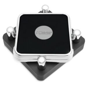 Colorado College Tigers Silver 2-Piece Square Coaster Set