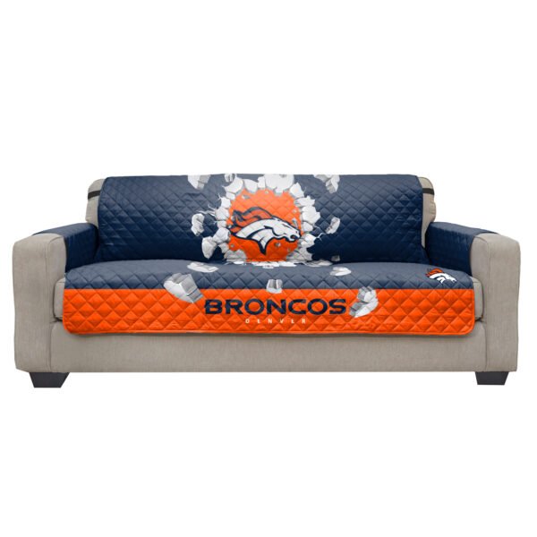 Denver Broncos 75'' x 110'' 3D Sofa Protector - Blue Denver Broncos 75'' x 110'' 3D Sofa Protector - Blue