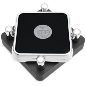 Duquesne Dukes Silver 2-Piece Square Coaster Set