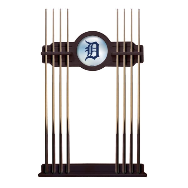 English Tudor Detroit Tigers Eight Stick Wood Pool Cue Rack English Tudor Detroit Tigers Eight Stick Wood Pool Cue Rack