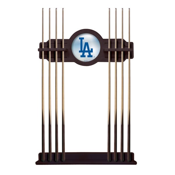 English Tudor Los Angeles Dodgers Eight Stick Wood Pool Cue Rack English Tudor Los Angeles Dodgers Eight Stick Wood Pool Cue Rack