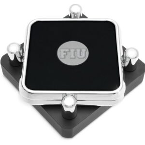 FIU Panthers Silver 2-Piece Square Coaster Set