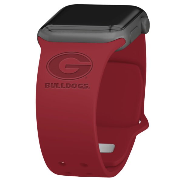 Georgia Bulldogs Debossed Silicone Apple Watch Band