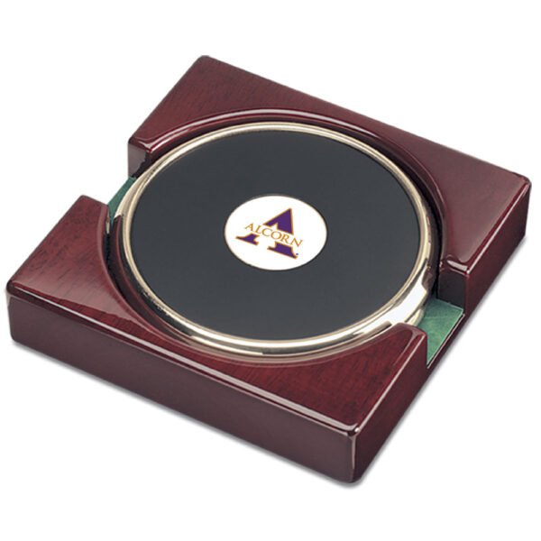Gold Alcorn State Braves Four-Piece Coaster Set