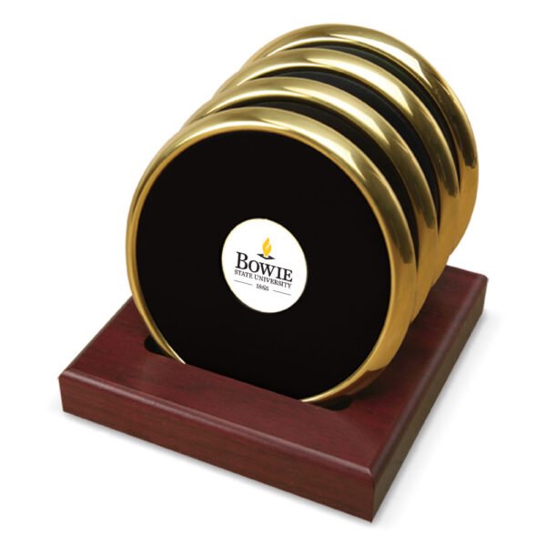 Gold Bowie State Bulldogs Four-Piece Coaster Set Gold Bowie State Bulldogs Four-Piece Coaster Set