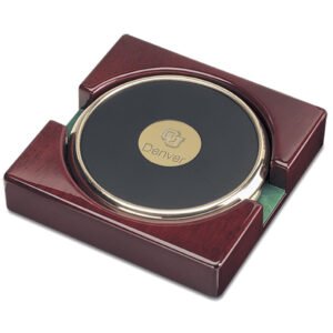 Gold CU Denver Lynx 2-Piece Coaster Set