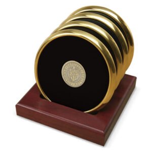 Gold Capital University Comets 4-Piece Coaster Set