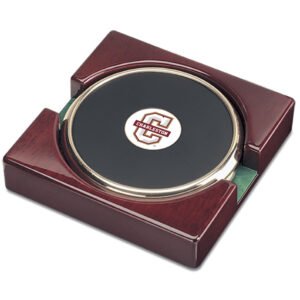 Gold Charleston Cougars Team Logo 2-Piece Coaster Set