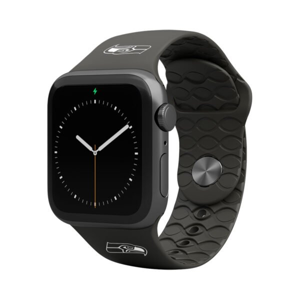 Groove Life Black Seattle Seahawks 38-40mm Apple Watch Band Groove Life Black Seattle Seahawks 38-40mm Apple Watch Band