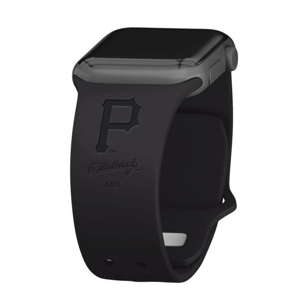 Pittsburgh Pirates Debossed Silicone Apple Watch Band Pittsburgh Pirates Debossed Silicone Apple Watch Band