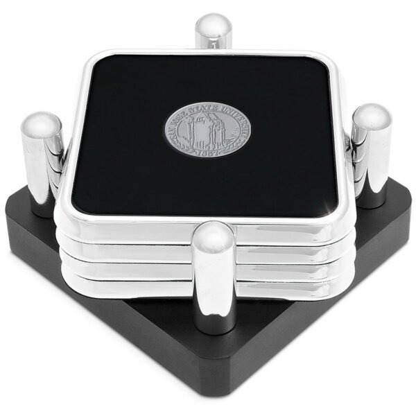 Silver San Jose State Spartans 4-Piece Logo Square Coaster Set in Presentation Stand Silver San Jose State Spartans 4-Piece Logo Square Coaster Set in Presentation Stand