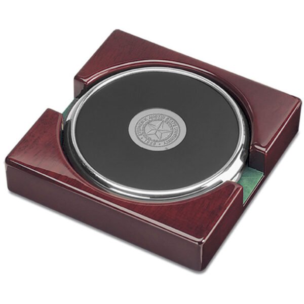 Silver Stephen F Austin Lumberjacks 2-Piece Team Logo Coaster Set Silver Stephen F Austin Lumberjacks 2-Piece Team Logo Coaster Set