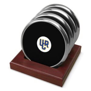 Silver UC Riverside Highlanders Team Logo 4-Piece Coaster Set