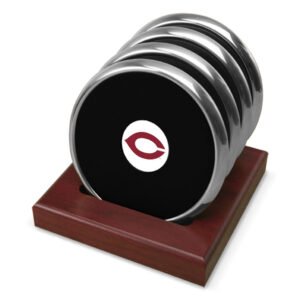 Silver UChicago Maroons 4-Pack Coaster Set