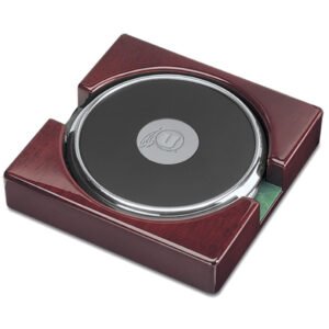 Silver Utah Utes 2-Piece Coaster Set