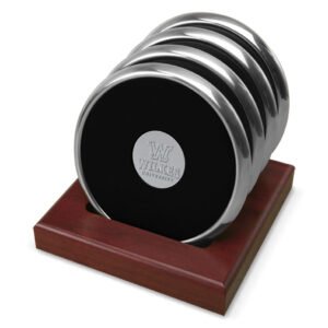 Silver Wilkes Colonels 4-Piece Coaster Set