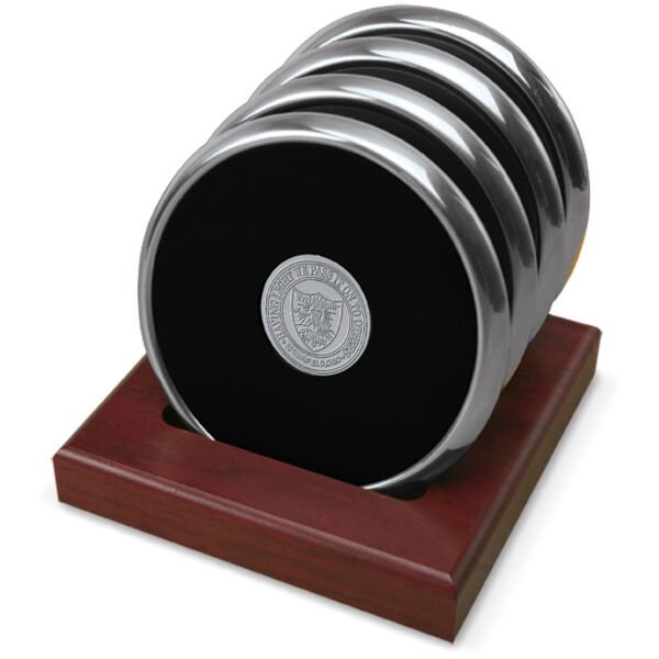 Silver Wittenberg University Tigers 4-Piece Coaster Set
