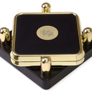 South Carolina Gamecocks Gold 2-Piece Square Coaster Set