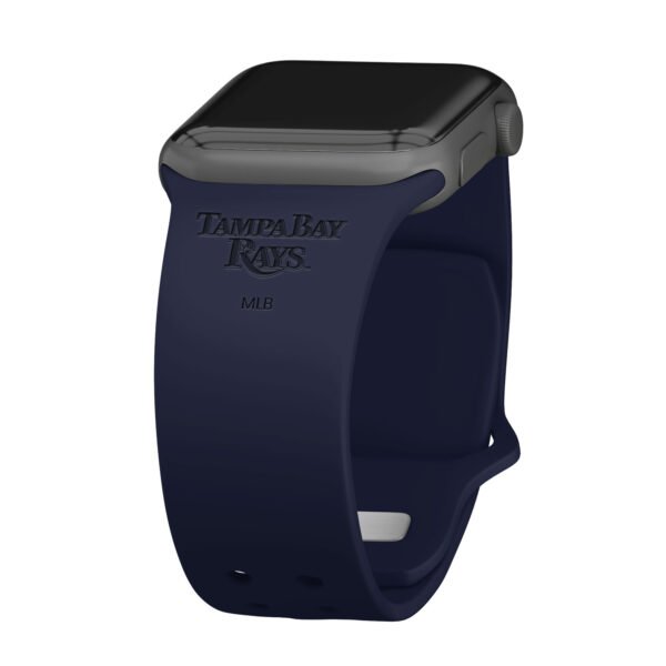Tampa Bay Rays Debossed Silicone Apple Watch Band Tampa Bay Rays Debossed Silicone Apple Watch Band