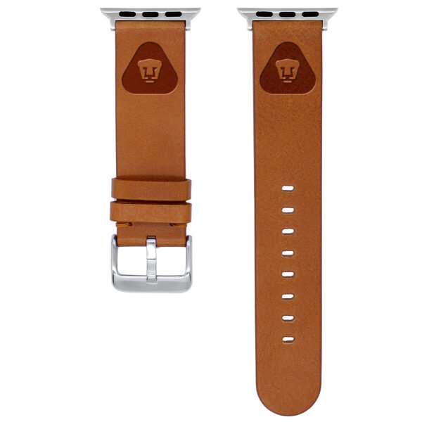Tan Pumas 38/40/41mm Logo Sport Leather Apple Watch Band Tan Pumas 38/40/41mm Logo Sport Leather Apple Watch Band