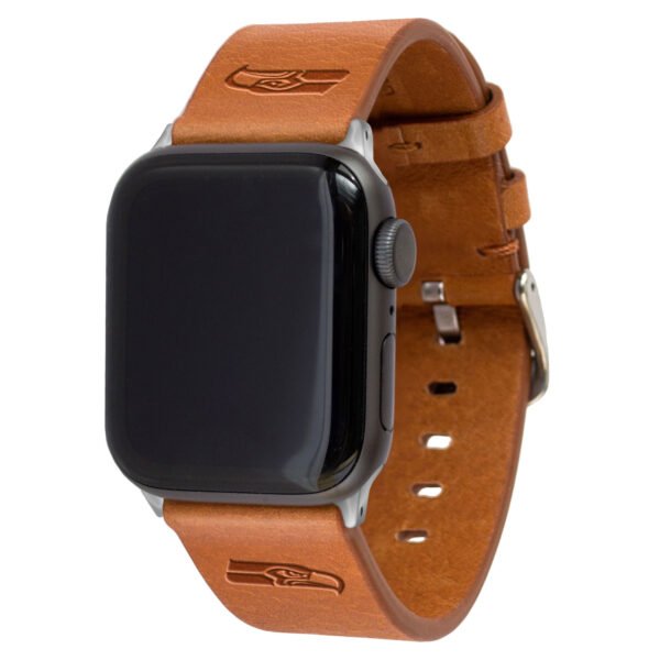 Tan Seattle Seahawks Leather Apple Watch Band Tan Seattle Seahawks Leather Apple Watch Band