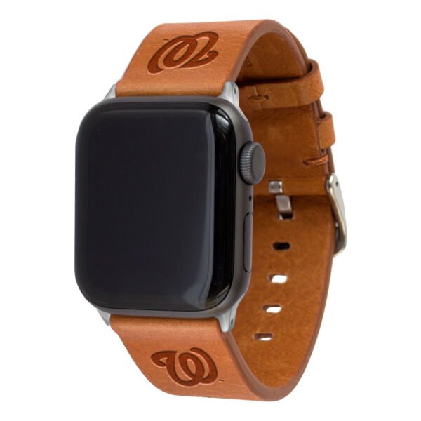 Tan Washington Nationals Leather Apple Watch Band Tan Washington Nationals Leather Apple Watch Band