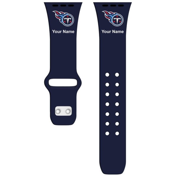 Tennessee Titans 38/40/41mm Personalized Silicone Apple Watch Band Tennessee Titans 38/40/41mm Personalized Silicone Apple Watch Band