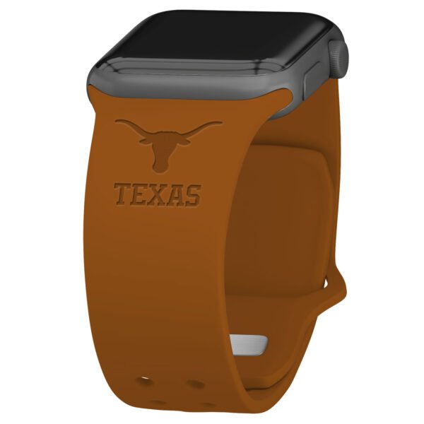 Texas Longhorns Debossed Silicone Apple Watch Band Texas Longhorns Debossed Silicone Apple Watch Band