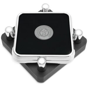 Texas Southern Tigers Silver 2-Piece Square Coaster Set