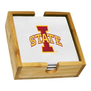 The Memory Company Iowa State Cyclones Team Logo Coaster Set
