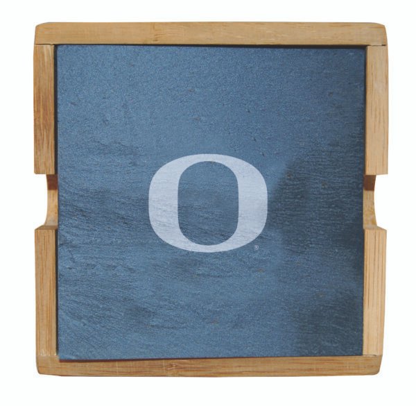 The Memory Company Oregon Ducks Slate Square Coaster Set