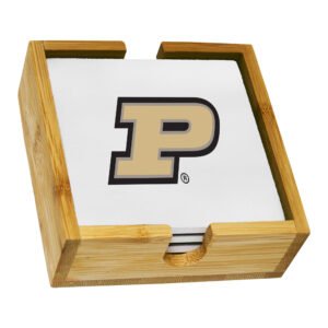 The Memory Company Purdue Boilermakers Team Logo Coaster Set