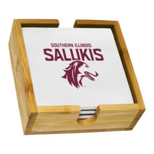 The Memory Company Southern Illinois Salukis Team Logo Coaster Set