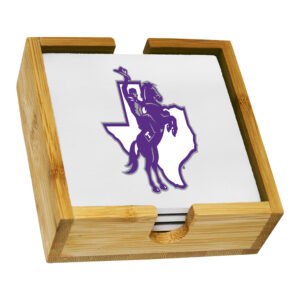 The Memory Company Tarleton State Texans Team Logo Coaster Set