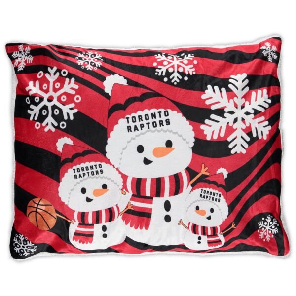 Toronto Raptors 20'' x 26'' Holiday Snowman Bed Pillow Toronto Raptors 20'' x 26'' Holiday Snowman Bed Pillow