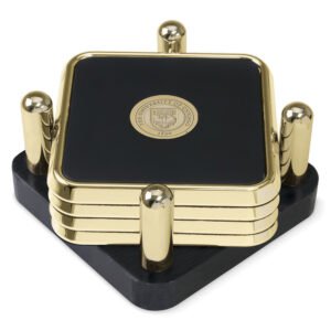 UChicago Maroons Gold 4-Piece Square Coaster Set