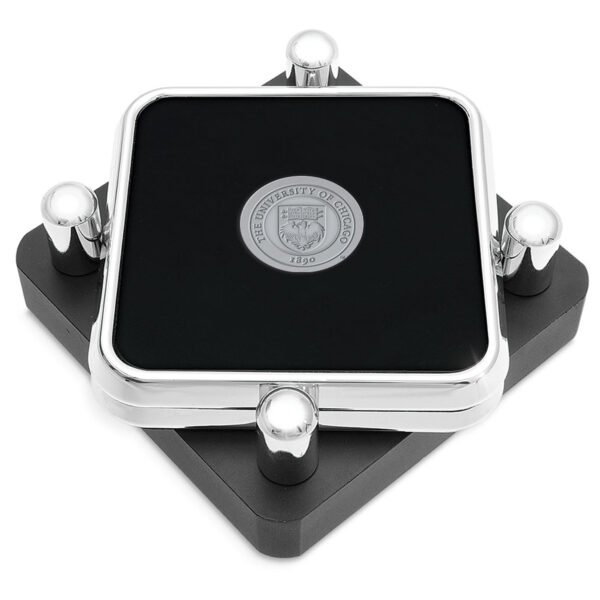 UChicago Maroons Silver 2-Piece Square Coaster Set UChicago Maroons Silver 2-Piece Square Coaster Set