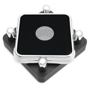 UNLV Rebels Silver 2-Piece Square Coaster Set