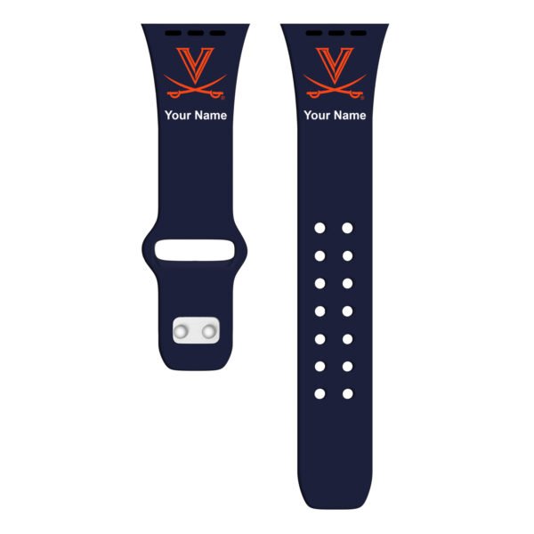 Virginia Cavaliers Personalized Silicone Apple Watch Band