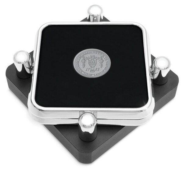 Washington College Shoremen Silver 2-Piece Square Coaster Set Washington College Shoremen Silver 2-Piece Square Coaster Set