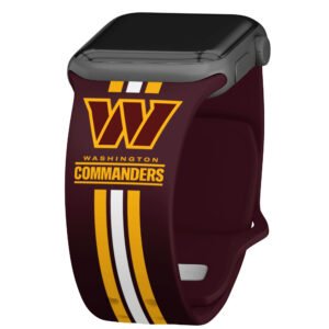 Washington Commanders Silicone Apple Watch Band