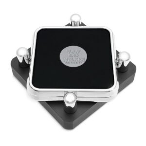 Wilkes Colonels Silver 2-Piece Square Coaster Set