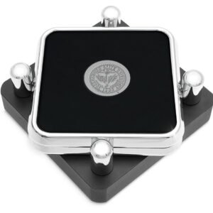 Youngstown State Penguins Silver 2-Piece Square Coaster Set